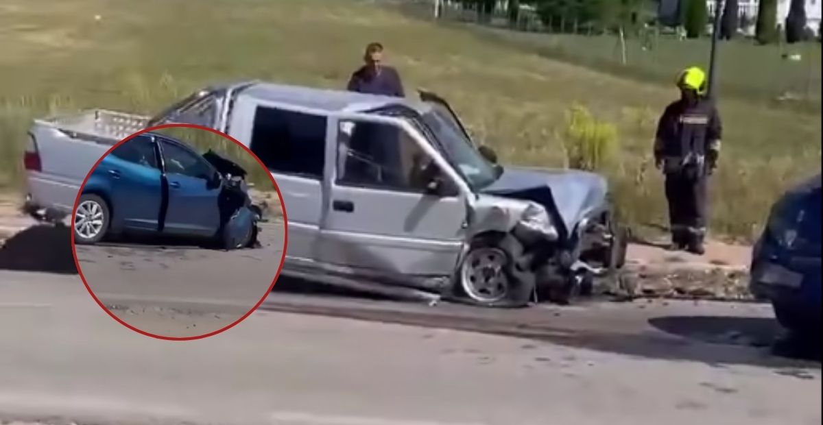 Dy të lënduar në aksidentin mes dy veturave në Ozdrim të Pejës   përfundojnë në spital