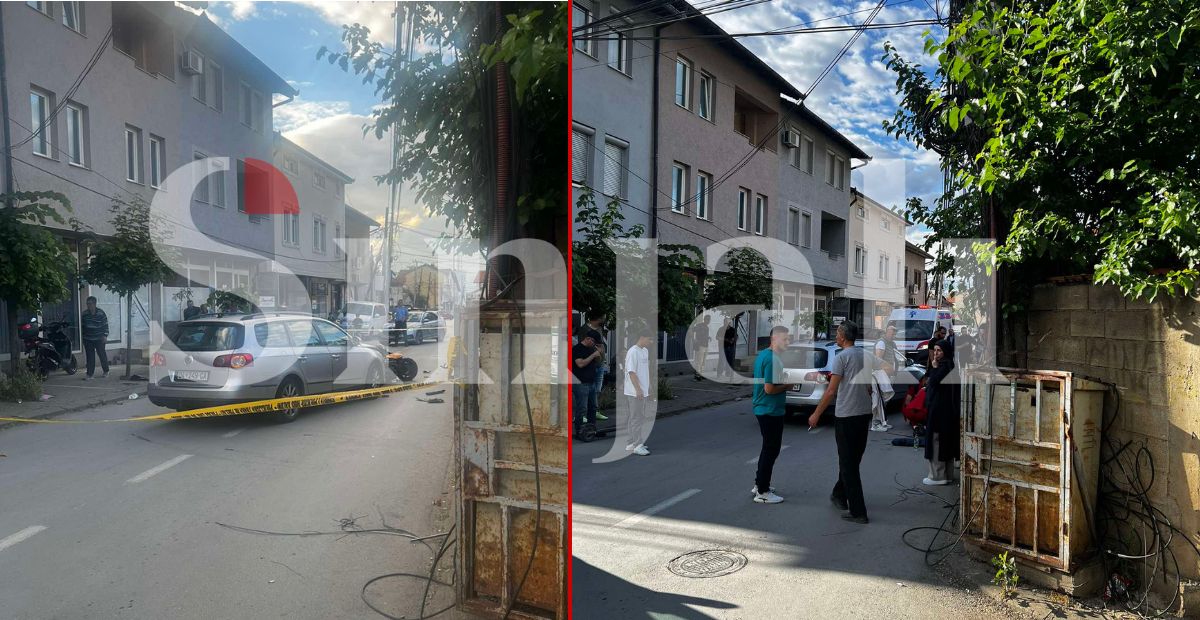 Aksident mes një veture dhe motori në Prizren  dyshohet për të lënduar