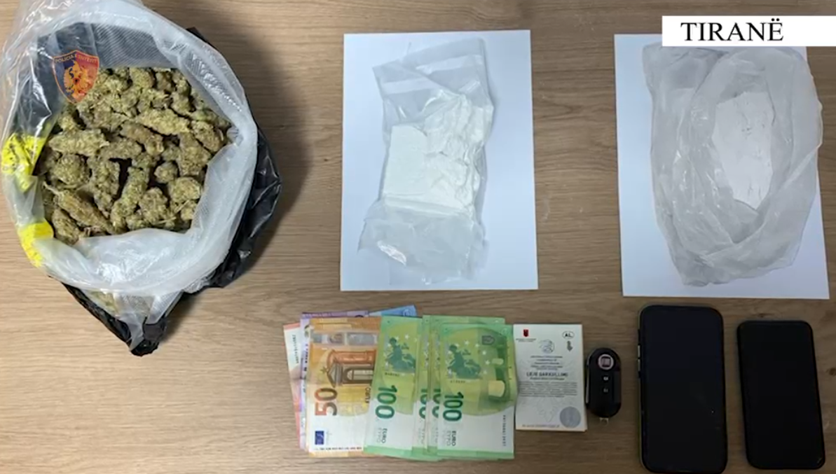 Bie në pranga 35 vjeçari në Tiranë  u kap me drogë në flagrancë   publikohen pamjet e arrestimit