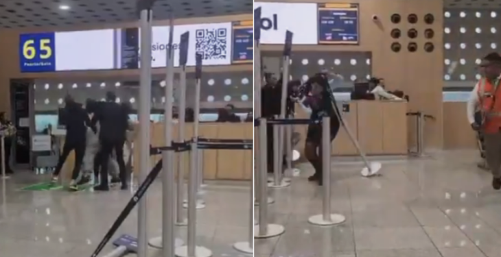 Eskalon situata në një aeroport të huaj  sulmohet edhe stafi